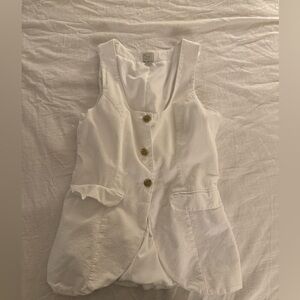 a new day White Button-Front Blouse
